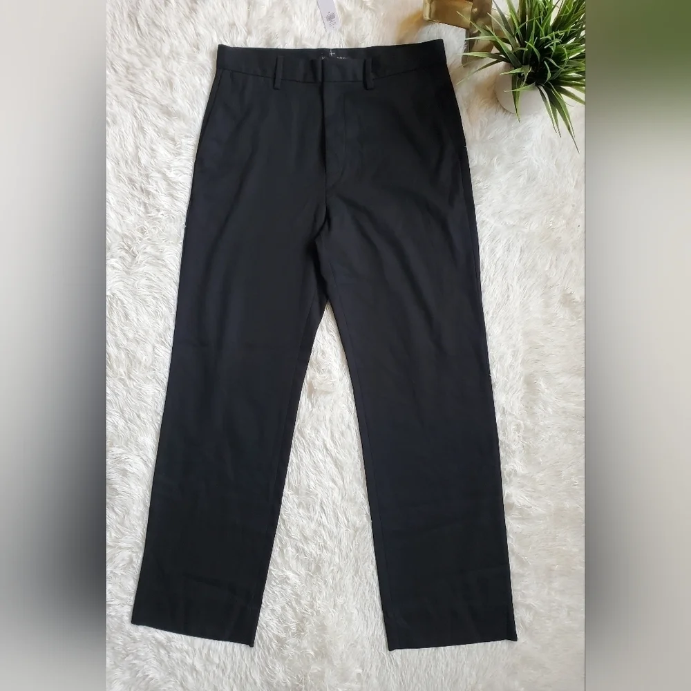 Banana Republic Mens 31x32 Black Modern Classic Plain Weave Trouser Pants RT$140